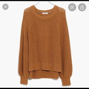 Madewell Balloon Sleeve Pullover Sweater M